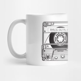 Cassette Tape (Black Lines) Analog / Music Mug